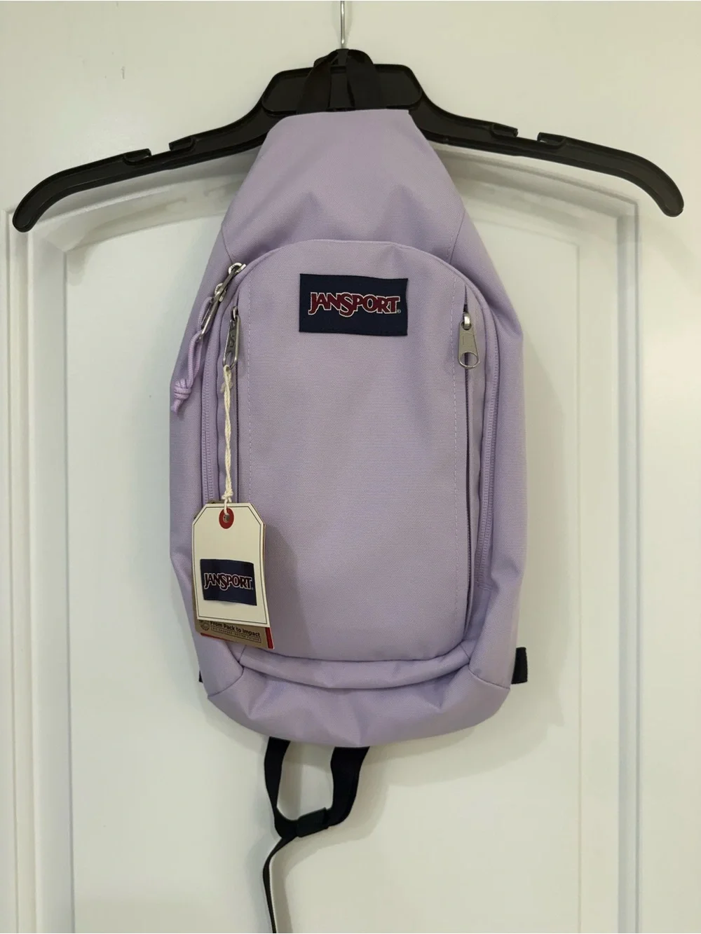 JanSport Lilac Single-Shoulder Sling Backpack